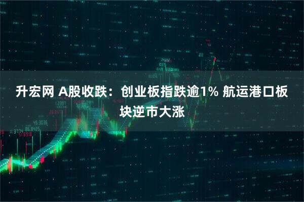 升宏网 A股收跌：创业板指跌逾1% 航运港口板块逆市大涨