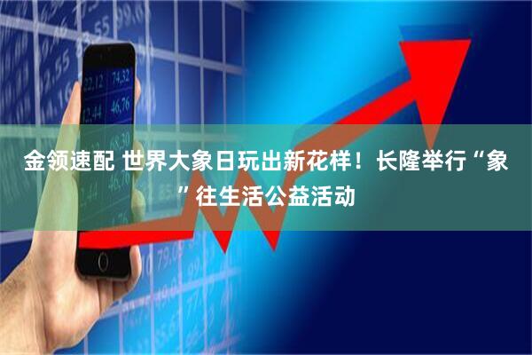 金领速配 世界大象日玩出新花样！长隆举行“象”往生活公益活动