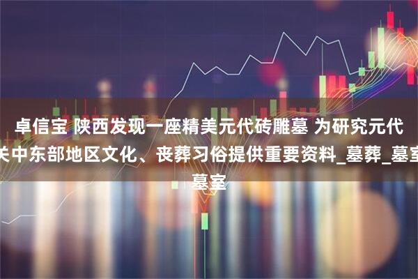 卓信宝 陕西发现一座精美元代砖雕墓 为研究元代关中东部地区文化、丧葬习俗提供重要资料_墓葬_墓室